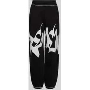 Sweatpants met labelprint