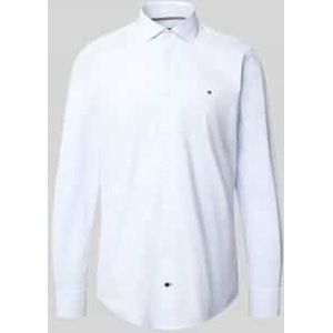 Slim fit zakelijk overhemd van katoenmix