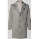 Lange jas met opstaande kraag, model 'BLASTANFORD'