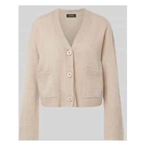 Kasjmier cardigan met opgestikte zakken