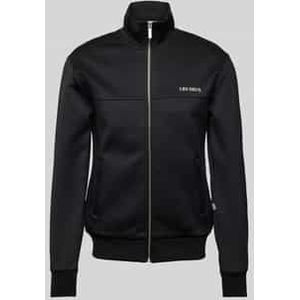 Sweatjack met labelprint, model 'Ballier'