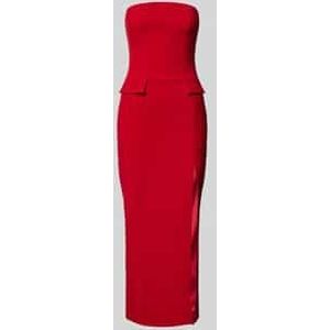 Cocktailjurk met loopsplit, model 'NIKKI'