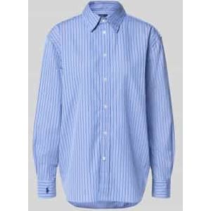 Regular fit overhemdblouse met logostitching