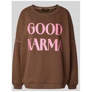 Relaxed fit sweatshirt met ronde hals