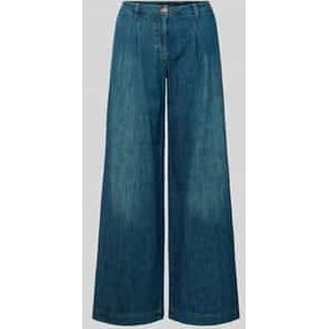 Wide leg jeans in used-look