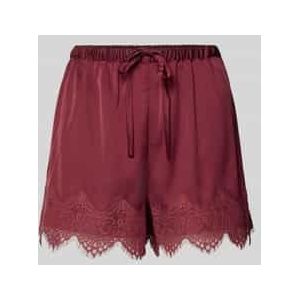 Relaxed fit pyjamabroek met kant