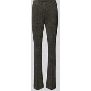 Bootcut stoffen broek met persplooien, model 'FREDERICA'