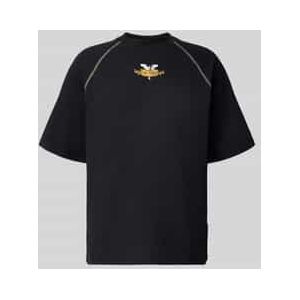 Oversized T-shirt met labelprint