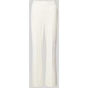 Flared stoffen broek met verkort model, model 'FAITH'