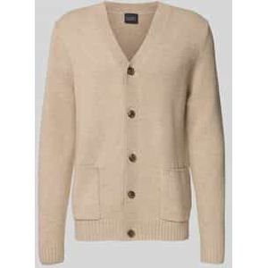 Gebreid jack van een mix van wol en kasjmier met V-hals