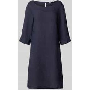 Linnen jurk met ronde hals, model 'Le44tizia