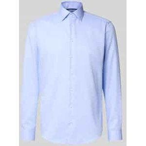 Regular fit zakelijk overhemd van puur katoen met kentkraag