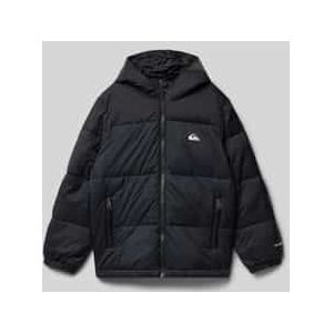 Regular fit gewatteerd jack met logo-applicatie, model 'Cold Days'