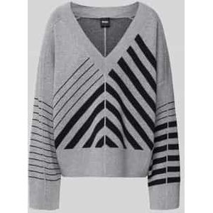 Relaxed fit gebreide pullover van een mix van scheerwol en kasjmier, model 'FUTALI'