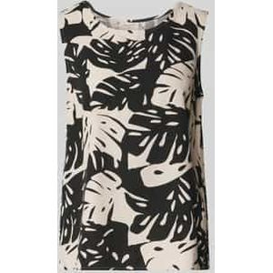 Blousetop met ronde hals, model 'LAVISCO'