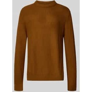 Gebreide pullover met ronde hals, model 'ROY'