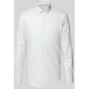 Super slim fit zakelijk overhemd met kentkraag