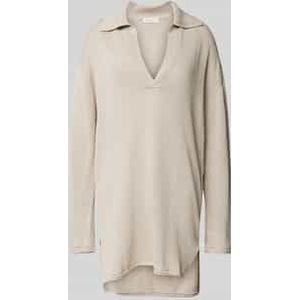 Oversized mini-jurk met tuniekkraag