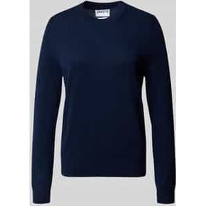 Gebreide pullover van kasjmier met ronde hals