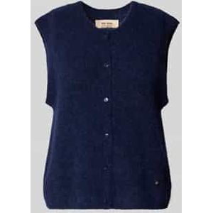 MOS MOSH - Thora - Gebreid Vest - Blauw