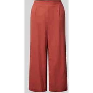 Loose fit culotte van een mix van viscose en linnen, model 'MYMILO'