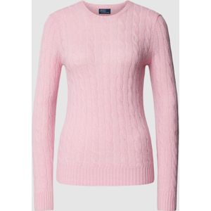 Gebreide pullover met kabelpatroon, model 'JULIANNA'