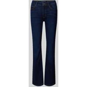 Regular fit high rise bootcut jeans met katoen, model 'KATE'