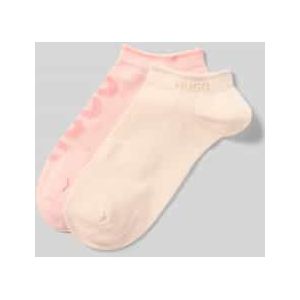 Sneakersokken met logoprint in een set van 2 paar