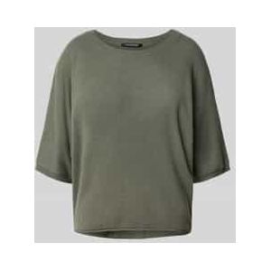 Loose fit gebreide pullover van een mix van wol en kasjmier