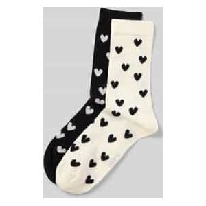 Sokken met ribboord in een set van 2 paar