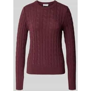 Slim fit shirt met lange mouwen in gebreide look