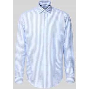 Regular fit zakelijk overhemd met kentkraag