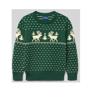 Gebreide pullover met ronde hals