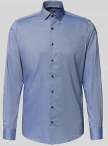 OLYMP - Level Five 24/Seven - Overhemd - Marineblauw - Body Fit