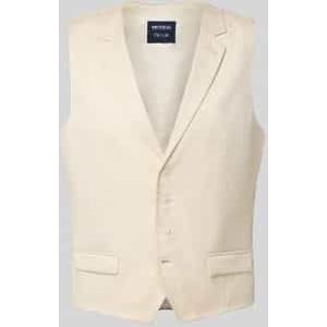 Slim fit gilet met reverskraag