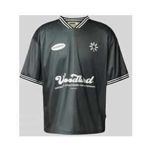 Tricot met motief- en labelprint, model 'Beam'