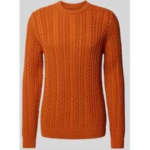Gebreide pullover met kabelpatroon