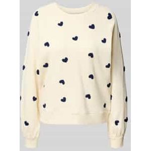 Sweatshirt met ribboorden, model 'KASURA'