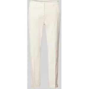 Slim fit broek met knoopsluiting, model 'STELLA'