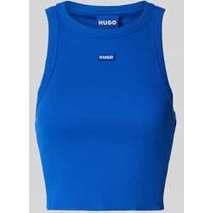 HUGO - 10257055 01 - Mouwloze Top - Zwart - Katoenmix