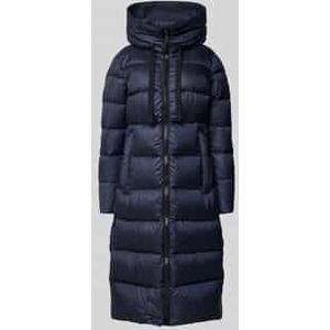 Gewatteerde lange jas met capuchon, model 'NUNKI'