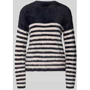 Gebreide pullover van imitatiebont