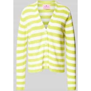 Gebreid jack met streepmotief, model 'Kalimba'