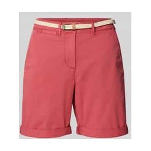 Regular fit korte chino van katoenmix