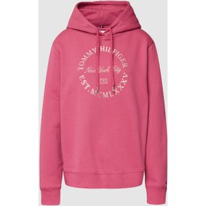 Hoodie met labelprint