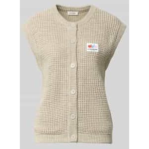 Mouwloos vest met structuurmotief, model 'CRASHWAY'