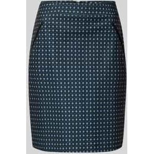 Knielange rok met naadritssluiting