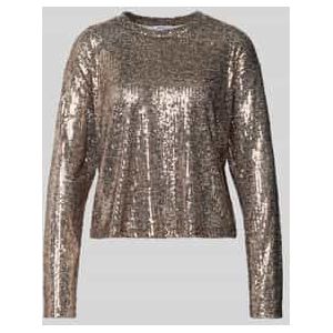 Blouseshirt met ronde hals