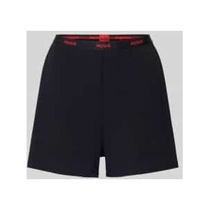 HUGO - Pyjamashort - Zwart - HUGO logo-elastisch tailleband