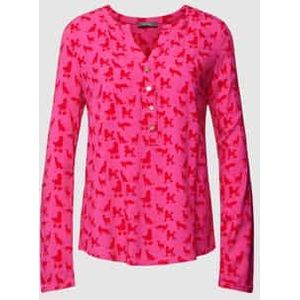 Blouseshirt met all-over motief